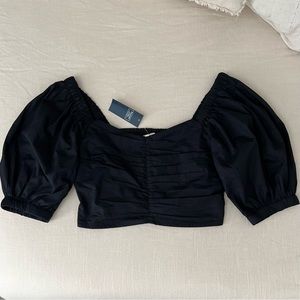 A&F puff sleeve top